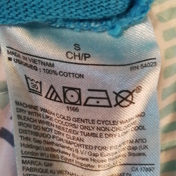 GAP Blue Long Sleeve Top - Picture 9 of 9